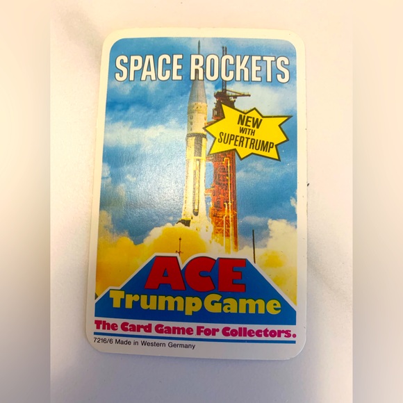 Vintage ACE Trump Card Game “Space Rockets” Full Set - Picture 10 of 13